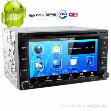 2 DIN Android Car DVD Player with 6.2 Inch Digital Touch Screen, GPS, Bluetooth, WiFi and 3G Internet Access (JH_CDP_112)